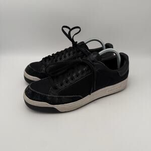 adidas Originals Rod Laver 2014 Core Black Size 8 Rare Tennis Sneakers